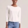Maia Cotton Silk Blend T-Shirt - White