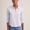 Morgan Cotton Silk Blend T-Shirt - Pale Blue