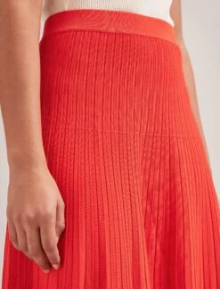 Colette Contrast Hem Skirt - Orange -CEFINN Shop SP24 SK105 COLETTE ORANGE LS 2130