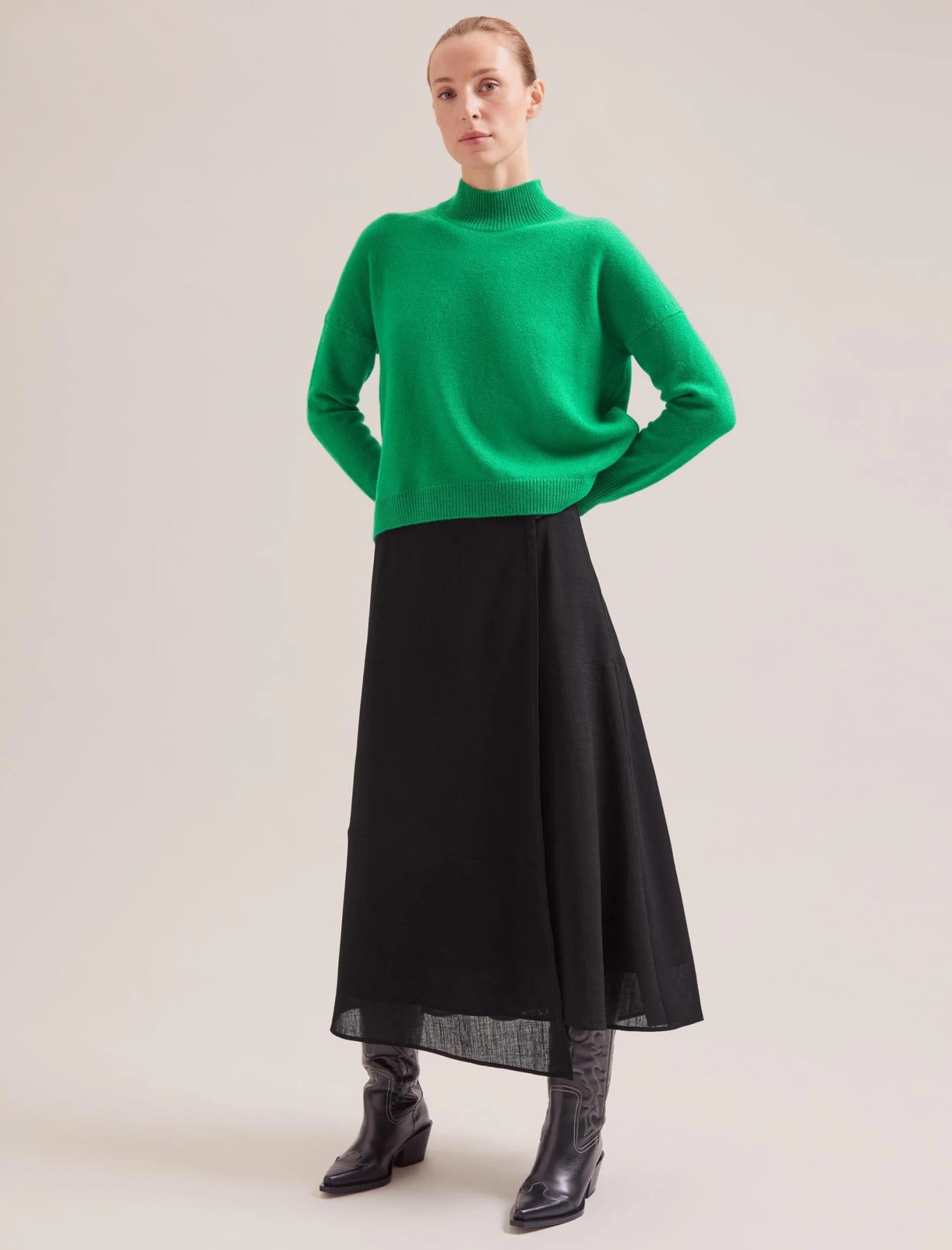 Sonia Techni Voile Maxi Skirt - Black 3 Sonia Techni Voile Maxi Skirt - Black - Image 3