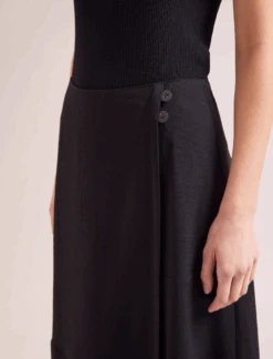 Sonia Techni Voile Maxi Skirt - Black 8 Sonia Techni Voile Maxi Skirt - Black -CEFINN Shop SP24 SK182 SONIA BLACK LS 18217
