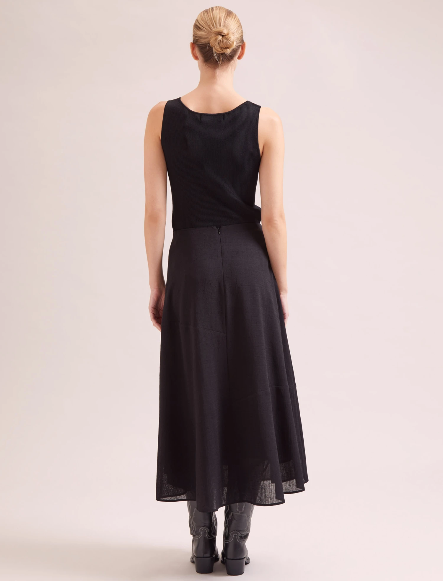 Sonia Techni Voile Maxi Skirt - Black 5 Sonia Techni Voile Maxi Skirt - Black - Image 5