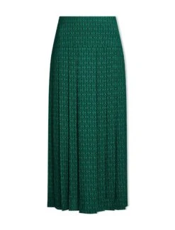 Sienna Maxi Skirt - Green Black Trellis Print -CEFINN Shop SP24 SK183 SIENNA GREENBLACKTRELLISPRINT LS 1799