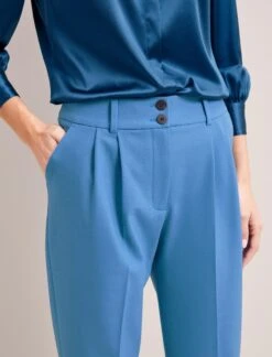 Tristan New Wool Tapered Trouser - Blue 12 Tristan New Wool Tapered Trouser - Blue -CEFINN Shop SP24 TR71 TRISTAN BLUE LS 6191