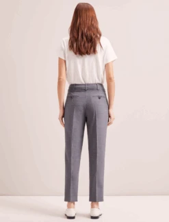 Tristan New Wool Tapered Trouser - Mid Grey -CEFINN Shop SP24 TR71 TRISTAN MIDGREY LS 0162