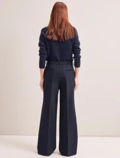 Terence New Wool Wide Leg Trouser - Navy 14 Terence New Wool Wide Leg Trouser - Navy -CEFINN Shop SP24 TR86 TERENCE NAVY LS 6972