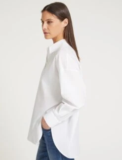 Sammy Organic Cotton Oversized Shirt - White 9 Sammy Organic Cotton Oversized Shirt - White -CEFINN Shop SU23 S70 SAMMY WHITE LS 58668