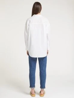 Sammy Organic Cotton Oversized Shirt - White 12 Sammy Organic Cotton Oversized Shirt - White -CEFINN Shop SU23 S70 SAMMY WHITE LS 58682