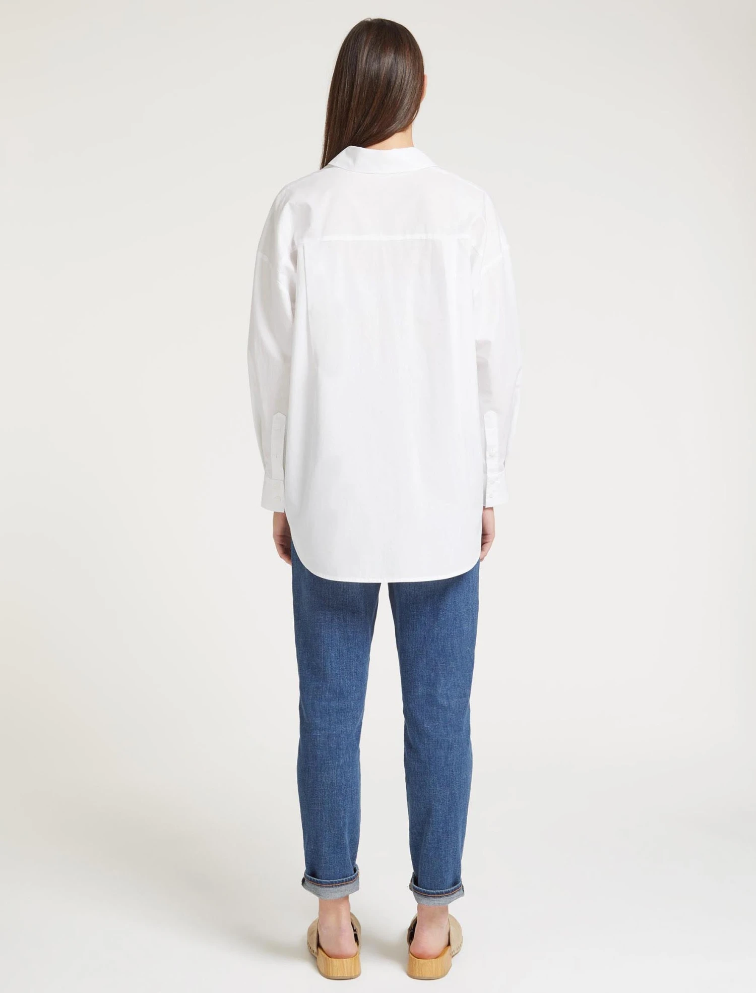Sammy Organic Cotton Oversized Shirt - White 6 Sammy Organic Cotton Oversized Shirt - White - Image 6