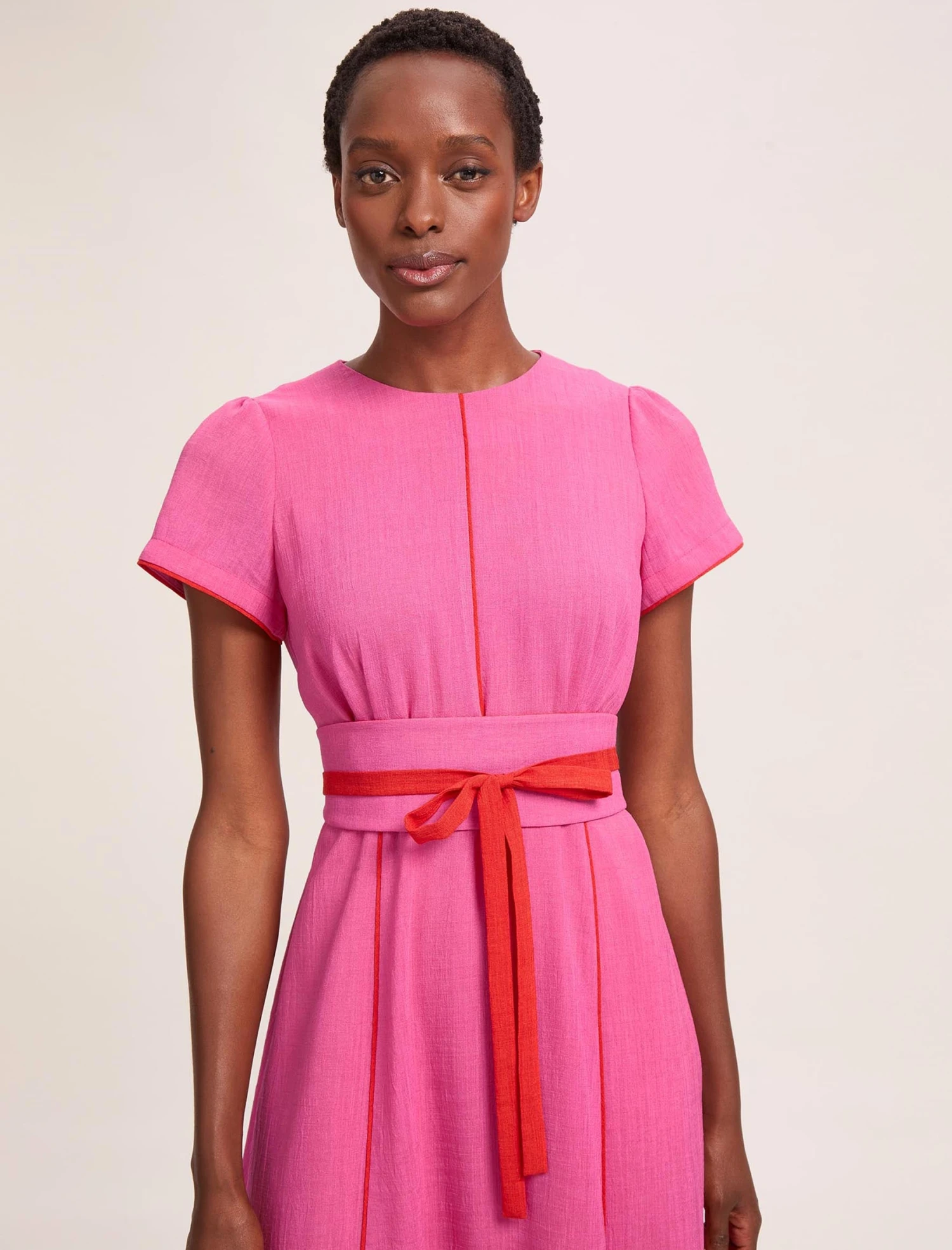 Rosie Techni Voile Maxi Dress - Hot Pink Crimson 5 Rosie Techni Voile Maxi Dress - Hot Pink Crimson - Image 5