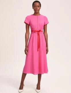 Rosie Techni Voile Maxi Dress - Hot Pink Crimson 10 Rosie Techni Voile Maxi Dress - Hot Pink Crimson -CEFINN Shop SU24 D526 ROSIE HOTPINKCRIMSON LS 39860