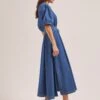 Wren Denim Maxi Dress - Light Blue