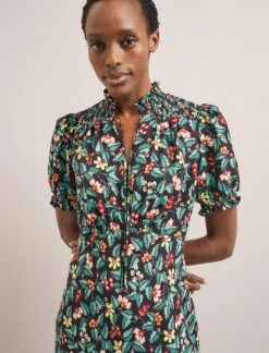 Irina Bias Cut Maxi Dress - Black Multi Tropical Floral Print 14 Irina Bias Cut Maxi Dress - Black Multi Tropical Floral Print -CEFINN Shop SU24 D641 IRINA BLACKMULTITROPICALFLORAL LS 1769