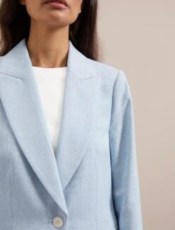 Jamie Linen Blend Blazer - Pale Blue -CEFINN Shop SU24 JK66 JAMIE PALEBLUE LS 535