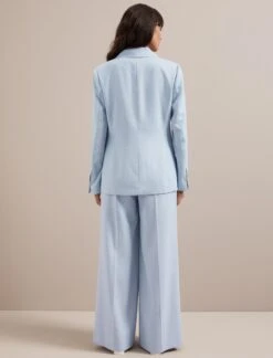 Jamie Linen Blend Blazer - Pale Blue -CEFINN Shop SU24 JK66 JAMIE PALEBLUE LS 555