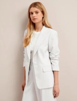 Jamie Linen Blend Blazer - Pearl -CEFINN Shop SU24 JK66 JAMIE PEARL LS 26077