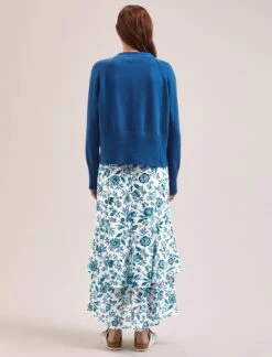 Caro Cotton Cardigan - Bright Blue 10 Caro Cotton Cardigan - Bright Blue -CEFINN Shop SU24 K135 CARO BRIGHTBLUE LS 1453