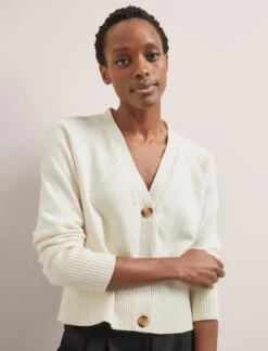 Caro Cotton Cardigan - Cream -CEFINN Shop SU24 K135 CARO CREAM LS 2277