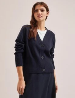Caro Cotton Cardigan - Navy 12 Caro Cotton Cardigan - Navy -CEFINN Shop SU24 K135 CARO NAVY LS 2159