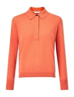 Josie Linen Blend Jumper - Orange -CEFINN Shop SU24 K180 JOSIE ORANGE COcopy