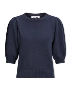Amalie Linen Blend Jumper - Navy -CEFINN Shop SU24 K184 AMALIE NAVY CO