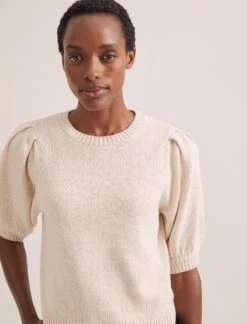 Amalie Linen Blend Jumper - Oatmeal 8 Amalie Linen Blend Jumper - Oatmeal -CEFINN Shop SU24 K184 AMALIE OATMEAL LS 1427