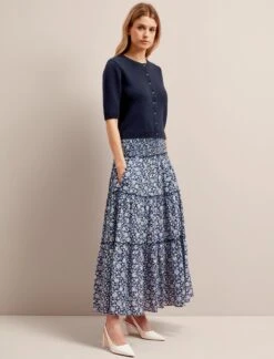 Clara Cashmere Cardigan - Navy -CEFINN Shop SU24 K189 CLARA NAVY LS 26702