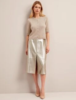 Clara Cashmere Cardigan - Sand -CEFINN Shop SU24 K189 CLARA SAND LS 26420