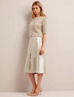 Clara Cashmere Cardigan - Sand -CEFINN Shop SU24 K189 CLARA SAND LS 26429