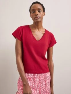 Sedra Gold Metallic Fil Coupé Maxi Skirt - Pink Carnation Print -CEFINN Shop SU24 SK188 SEDRA PINKCARNATIONPRINT LS 598