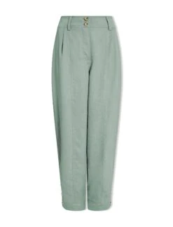 Tyson Techni Linen Tapered Trouser - Sage Green -CEFINN Shop SU24 TR100 TYSON SAGEGREEN CO