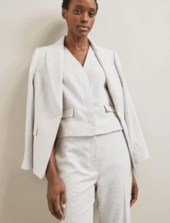 Tatum Linen Blend Easy Waist Trouser - Pearl -CEFINN Shop SU24 TR99 TATUM PEARL LS 1346