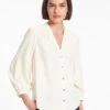 Ella Silk Shirt - Cream