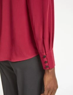 Bianca Blouse With Scarf - Red -CEFINN Shop WI22 B124 BIANCA RED LS 317