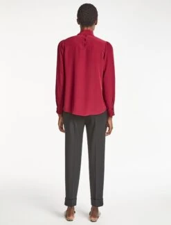 Bianca Blouse With Scarf - Red -CEFINN Shop WI22 B124 BIANCA RED LS 319