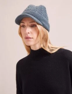 Beata Cashmere Hat - Sea Green -CEFINN Shop WI23 H3 BEATA SEAGREEN LS 17638