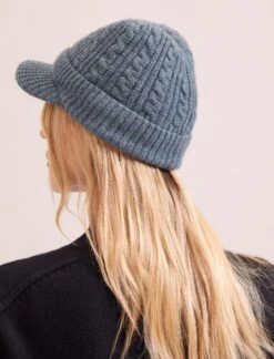 Beata Cashmere Hat - Sea Green -CEFINN Shop WI23 H3 BEATA SEAGREEN LS 17642