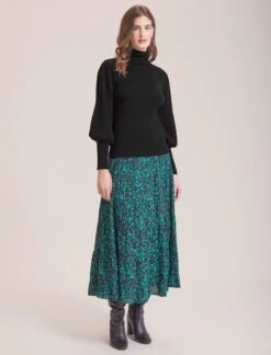 Eva Wool Roll Neck Jumper - Black 11 Eva Wool Roll Neck Jumper - Black -CEFINN Shop WI23 K10 EVA BLACK LS 36575