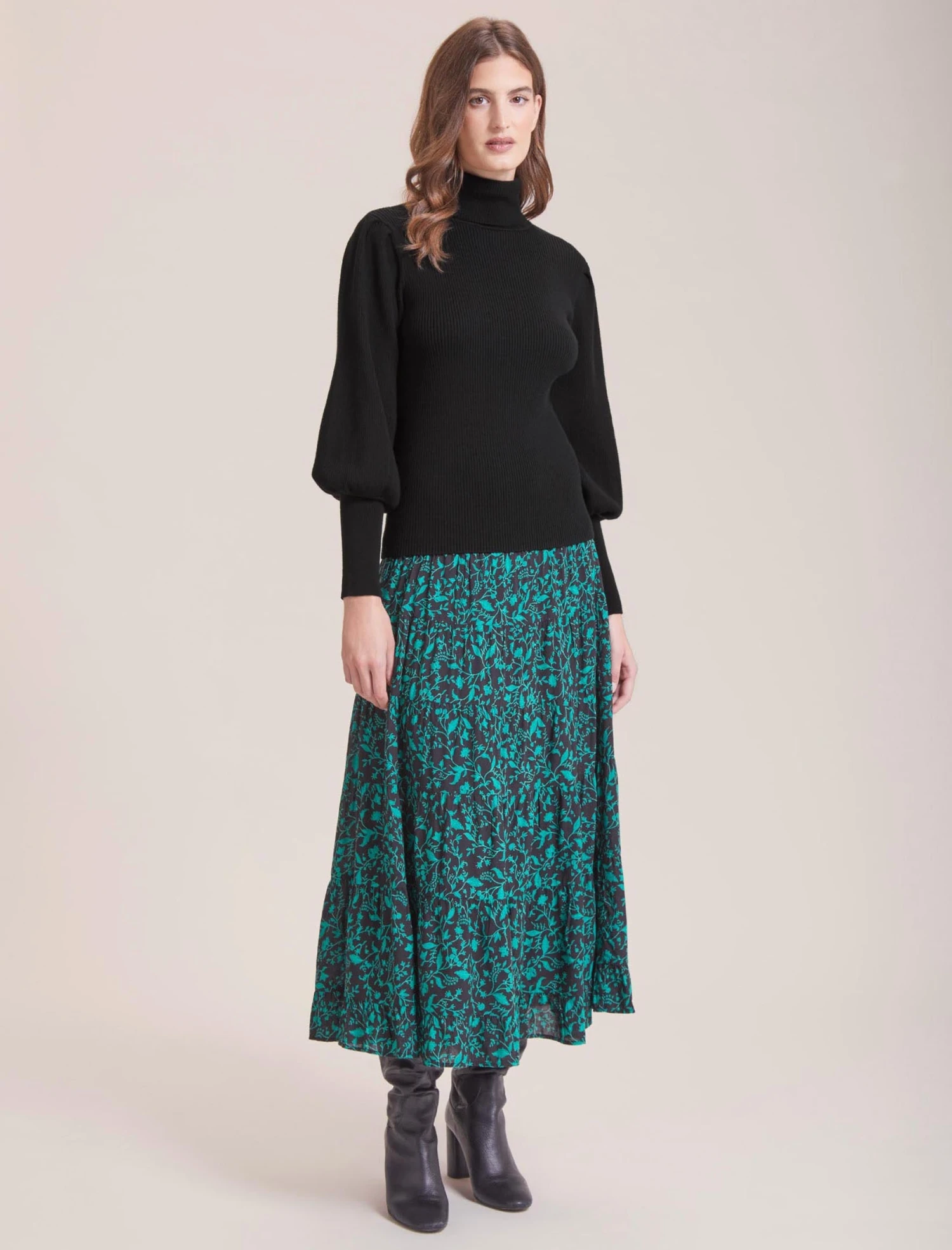 Eva Wool Roll Neck Jumper - Black 5 Eva Wool Roll Neck Jumper - Black - Image 5