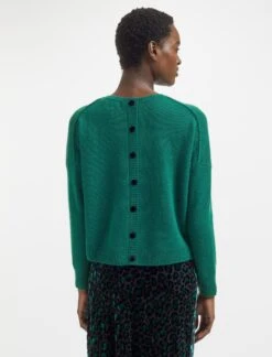 Lainey Cashmere Jumper - Green -CEFINN Shop WI23 K169 LAINEY GREEN LS 1211