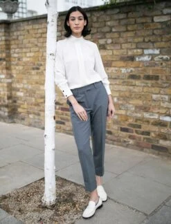 Clement New Wool Easy Waist Turn Up Trouser - Mid Grey 9 Clement New Wool Easy Waist Turn Up Trouser - Mid Grey -CEFINN Shop clement mid grey 37f53e15 f25a 41a5 9a99 34bbca0e9243